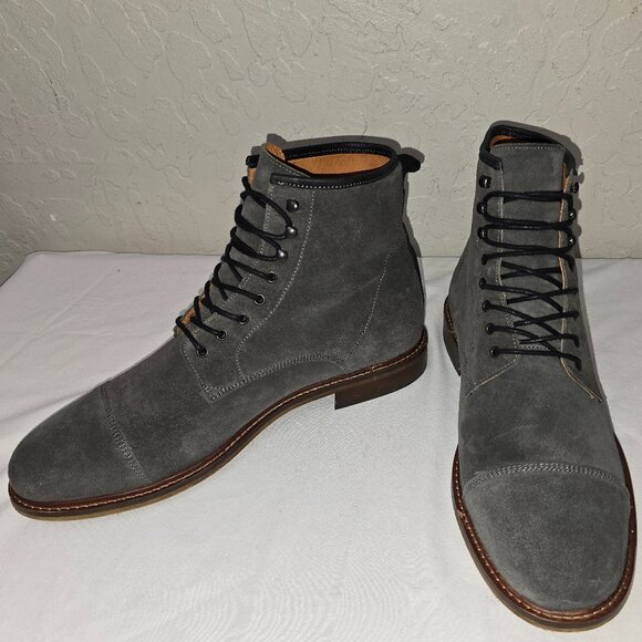 Shoe The Bear Copenhagen Curtis Men's Grey Suede Lace Up Boots Size 45 - Picture 11 of 11